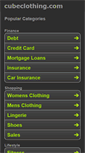 Mobile Screenshot of cubeclothing.com